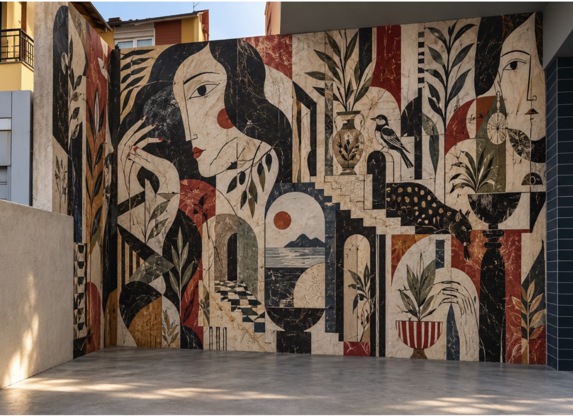 Ruub Cafe mural uygulaması